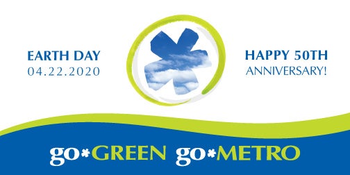 go green go metro Earth day