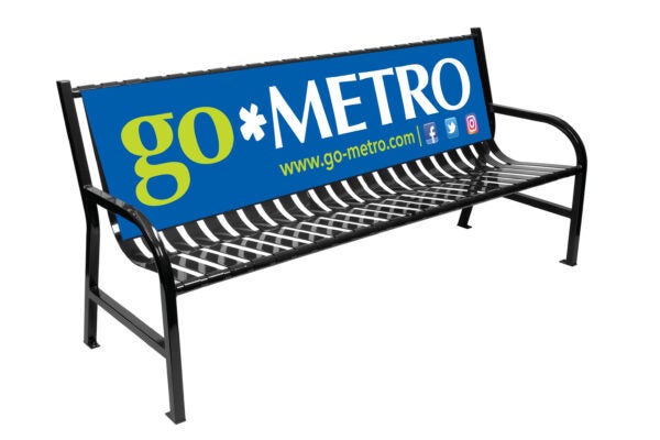 go metro bench wrapped