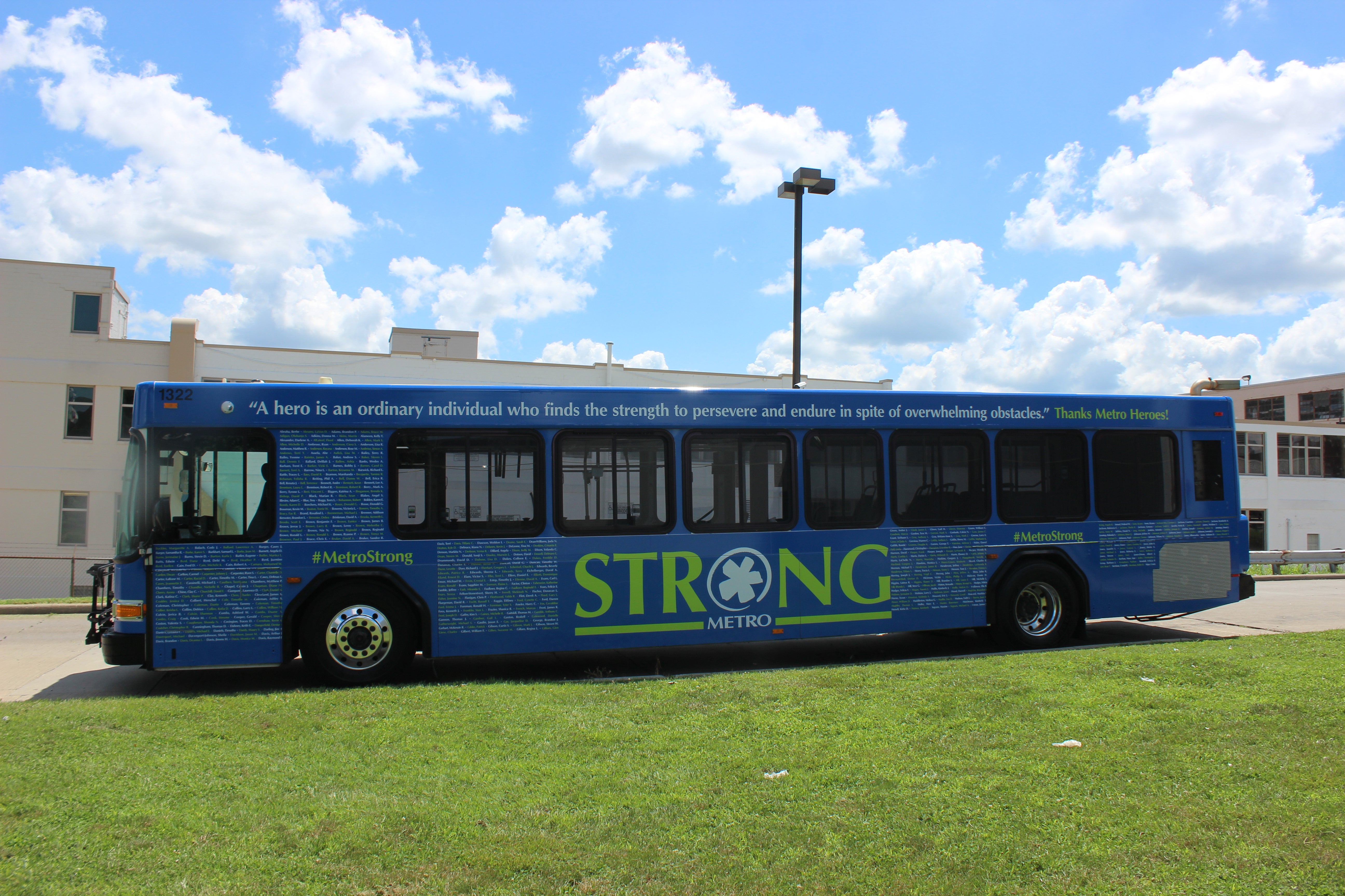 Strong metro bus wrap