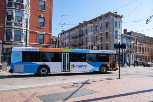 bus in neighborhood